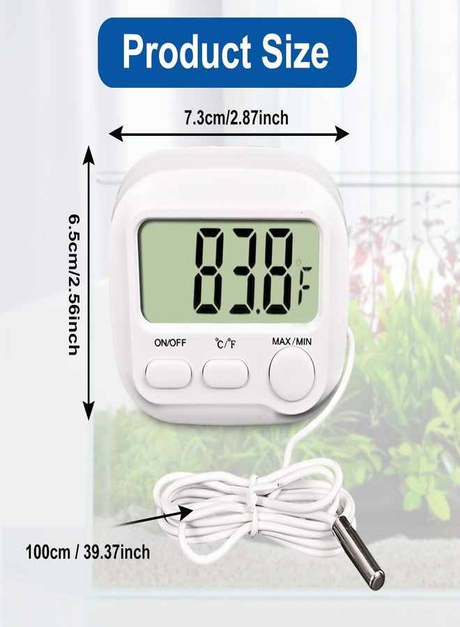 PAULTEMP Digital Aquarium Water Thermometer with Large LCD Screen, Measurement Range -58℉ to 572℉, Display ±1℉/±0.5℃, Fish Tank Decoration Accessories, Idea for Reptile, Aquatic, Tub, Refrigerator and Freezer - Image 2